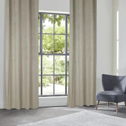 Rideau occultant velours (135 x 260 cm) Yupi Beige lin