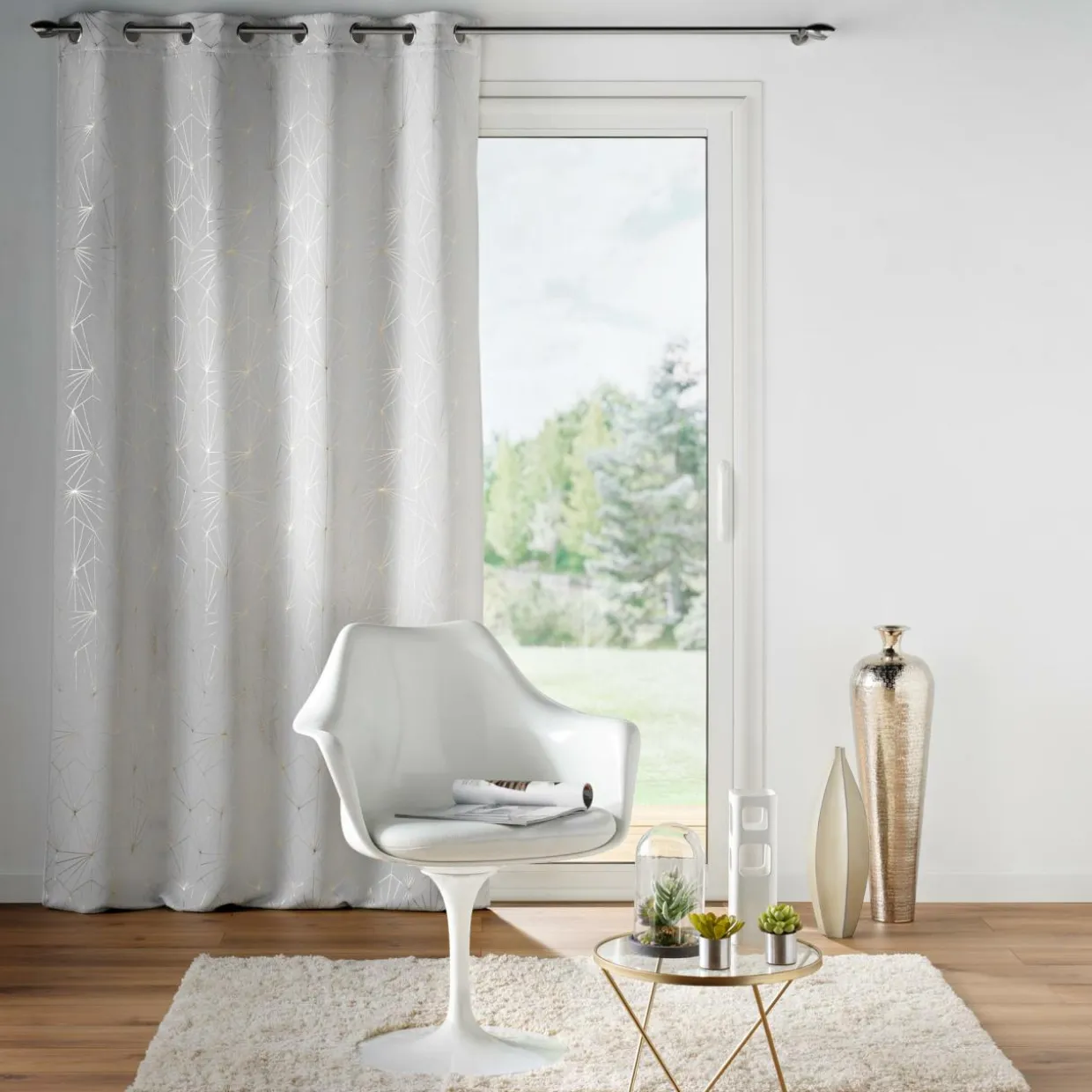 Rideau occultant (140 x 260 cm) Eclat Blanc