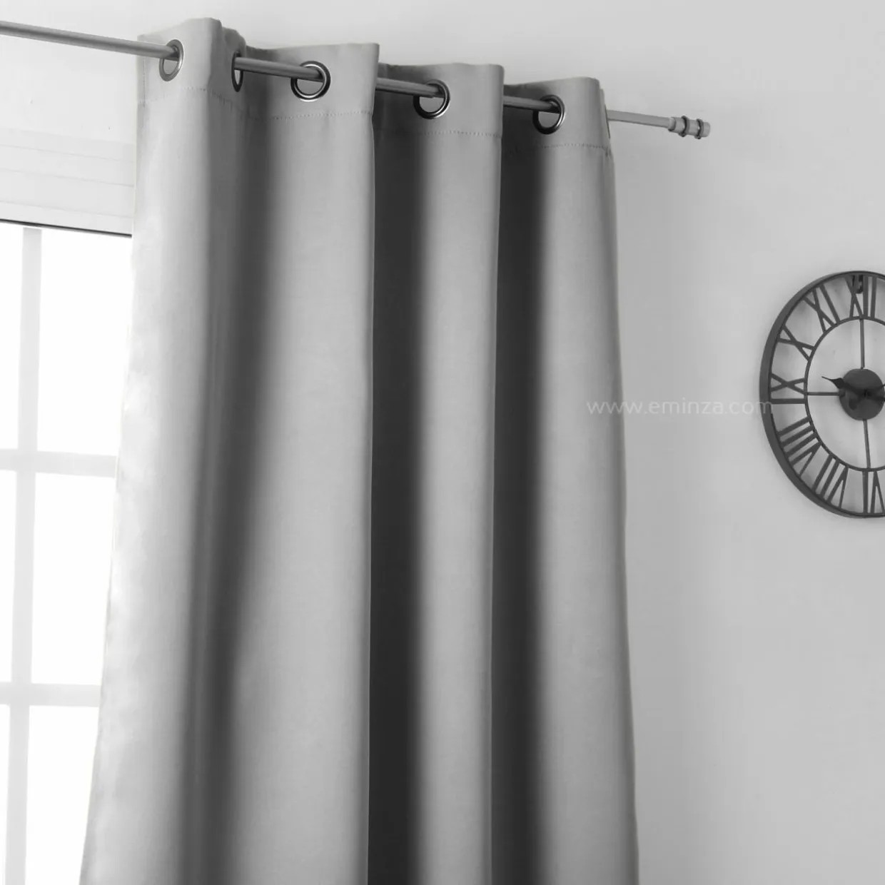 Rideau occultant (135 x H250 cm) Notte Gris
