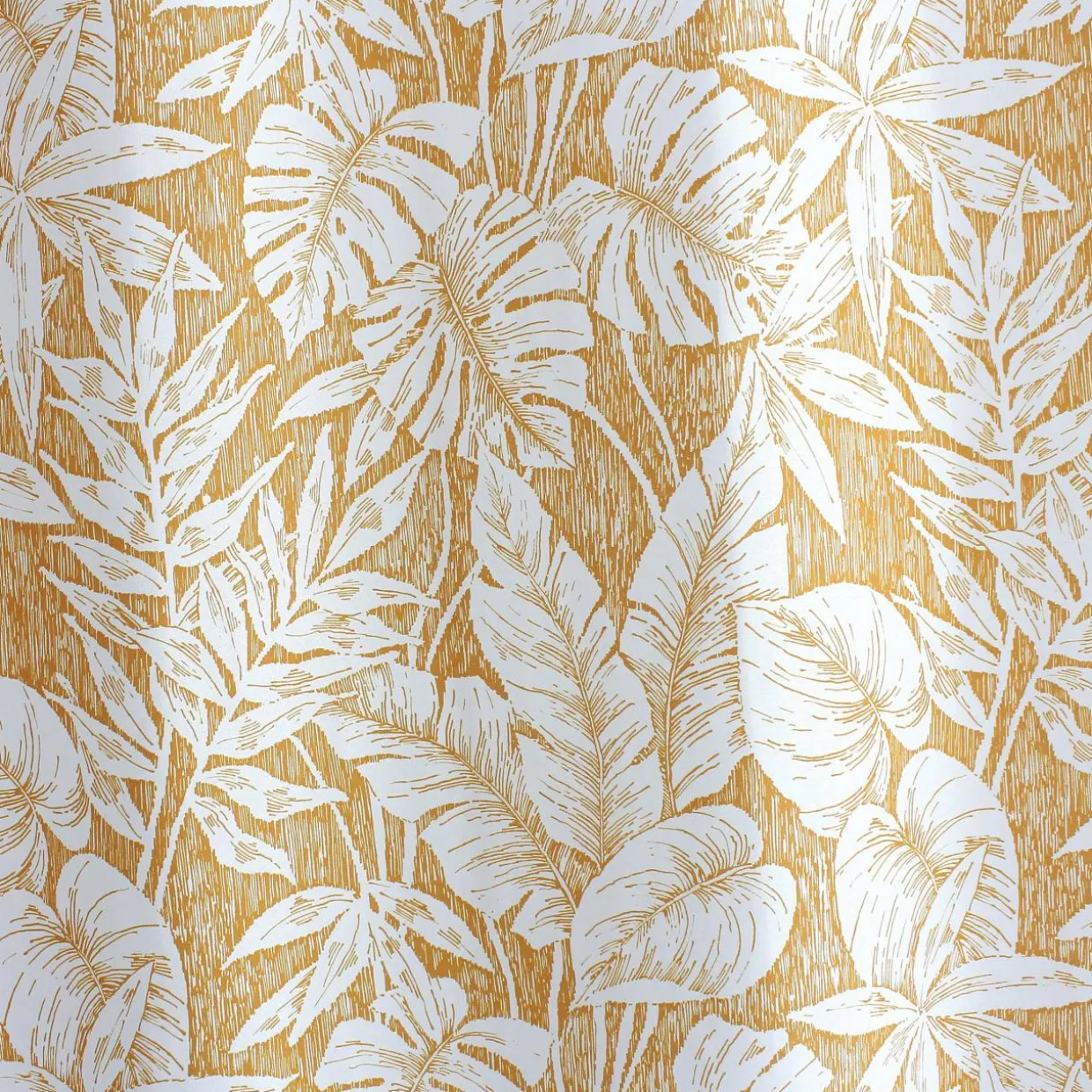 Rideau oeillets (135 x 240 cm) Bundi Jaune moutarde