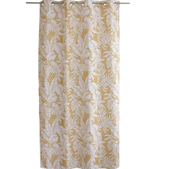 Rideau oeillets (135 x 240 cm) Bundi Jaune moutarde
