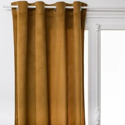 Rideau oeillets (140 x 260 cm) Lilou Marron mordoré