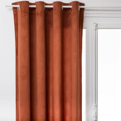Rideau oeillets (140 x 260 cm) Lilou Terracotta
