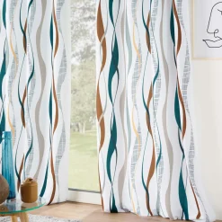 Rideau oeillets (140 x 260 cm) Lisana Multicolore