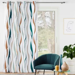 Rideau oeillets (140 x 260 cm) Lisana Multicolore