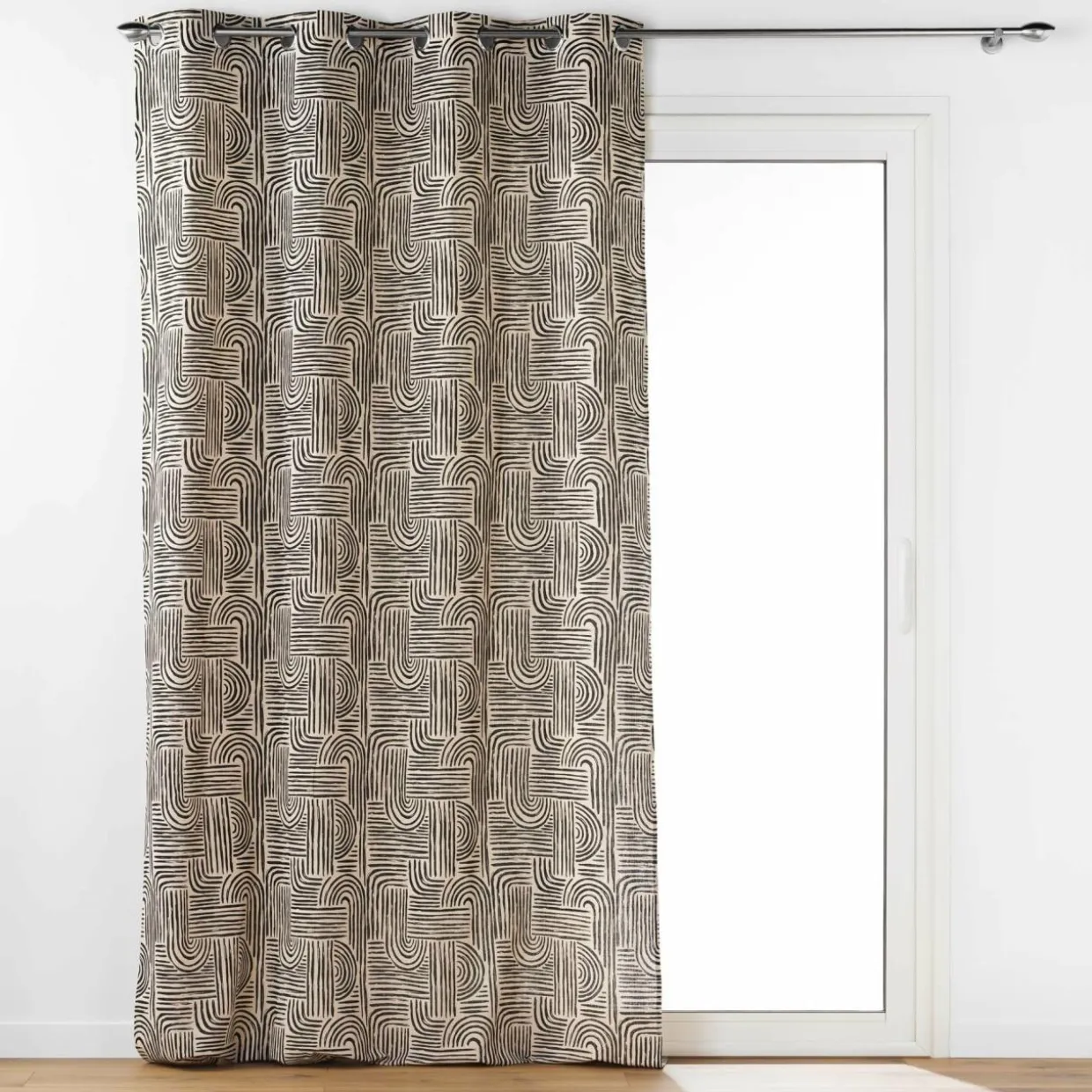 Rideau oeillets (140 x 240 cm) Pandore Noir