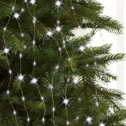 Rideau pour sapin H2,10 m 672 Micro LED Flashing light Blanc froid