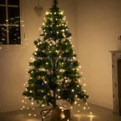 Rideau pour sapin H1,80 m 408 Micro LED Flashing light Blanc chaud