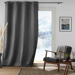 Rideau thermique isolant (140 x 260 cm) Polarine Gris anthracite