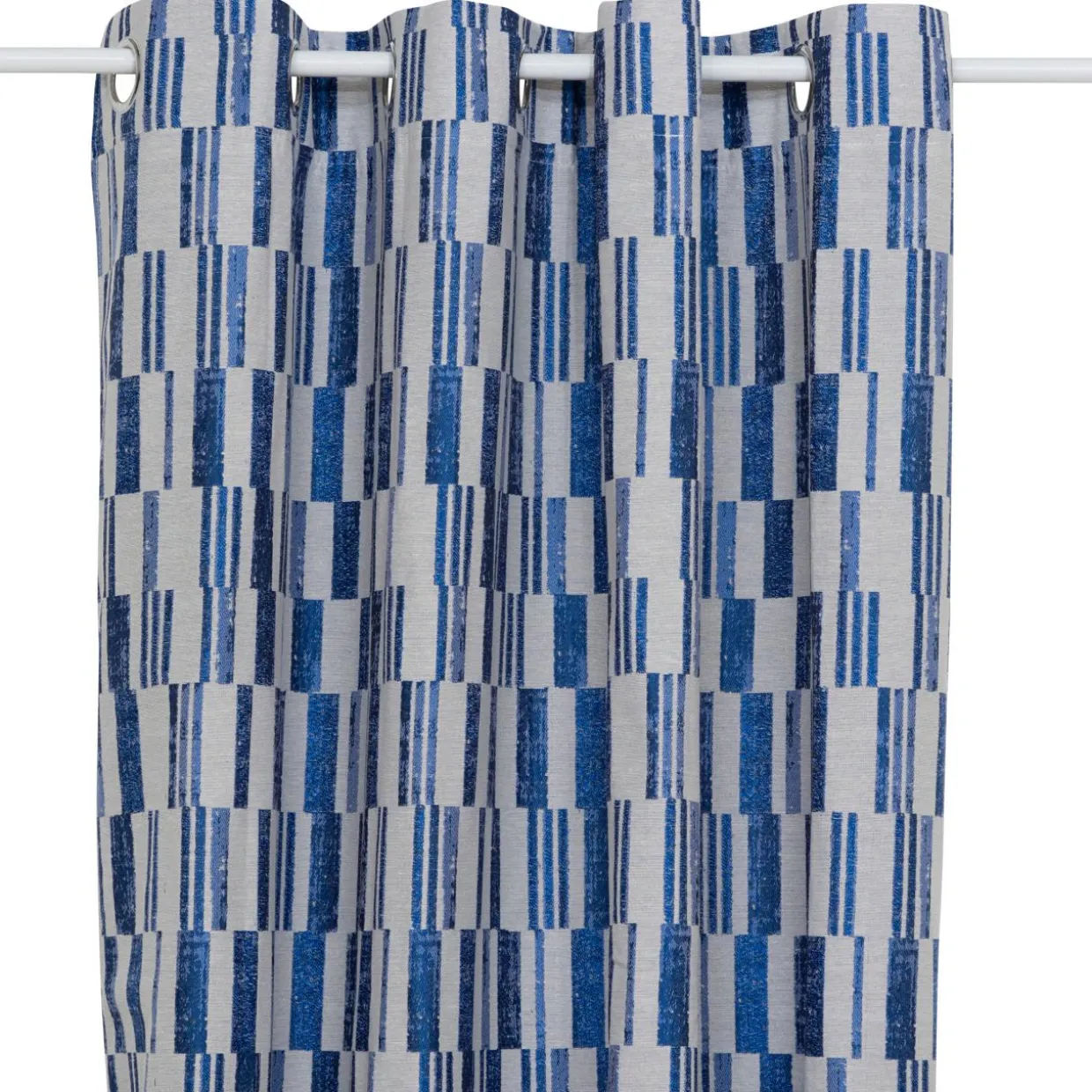 Rideau tissé (140 x 260 cm) Leyna Bleu