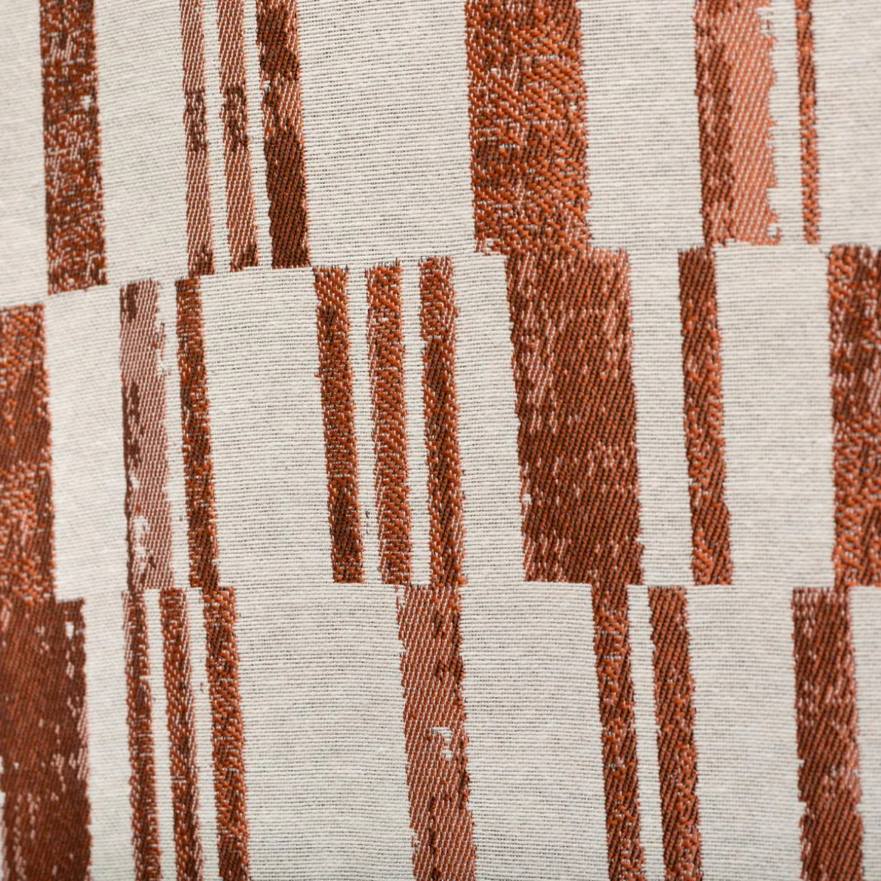 Rideau tissé (140 x 260 cm) Leyna Terracotta