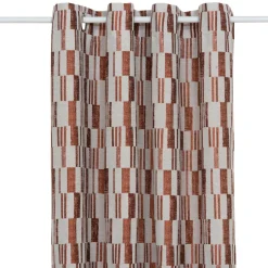 Rideau tissé (140 x 260 cm) Leyna Terracotta