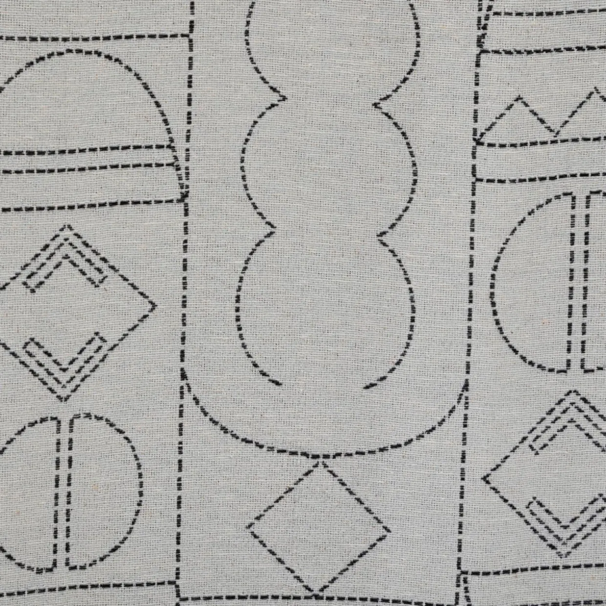 Rideau tissé (140 x 260 cm) Mala Noir