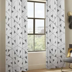 Rideau tissé (140 x 260 cm) Maloé Gris