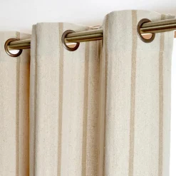 Rideau toile de coton (135 x 260 cm) Ocealys Beige