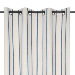 Rideau toile de coton (135 x 260 cm) Ocealys Bleu marine