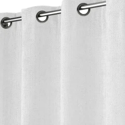 Rideau velours chenille (140 x 260 cm) Leo Blanc