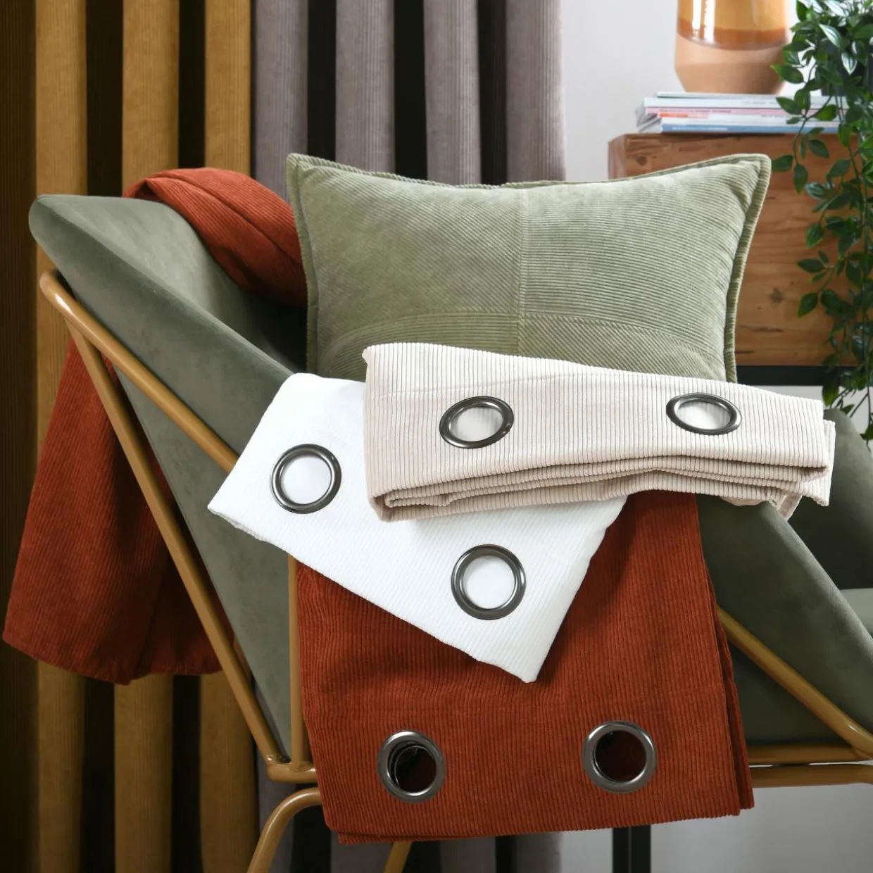Rideau velours (140 x 260 cm) Dandy Camel