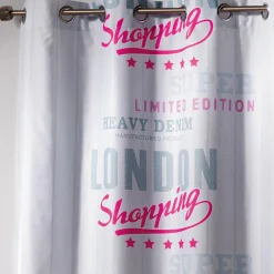 Rideau (140 x H240 cm) Girly London Blanc