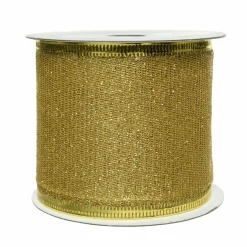 Ruban décoratif de Noël (2,7 m) Or pailleté