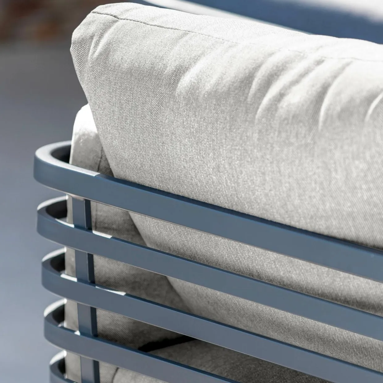 Salon de jardin aluminium 2 places 3 pcs Monte Carlo Gris anthracite et gris clair