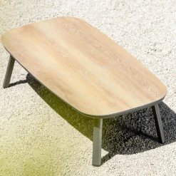 Salon de jardin en aluminium 7 places 5 pcs Amalfi Gris anthracite