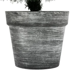 Sapin artificiel de Noël en pot (H100 cm) Windy Peak Vert enneigé