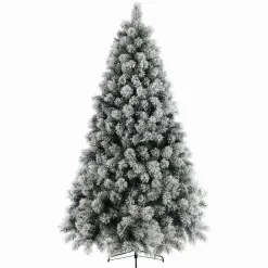 Sapin artificiel de Noël (H240 cm) Edmonton Vert enneigé