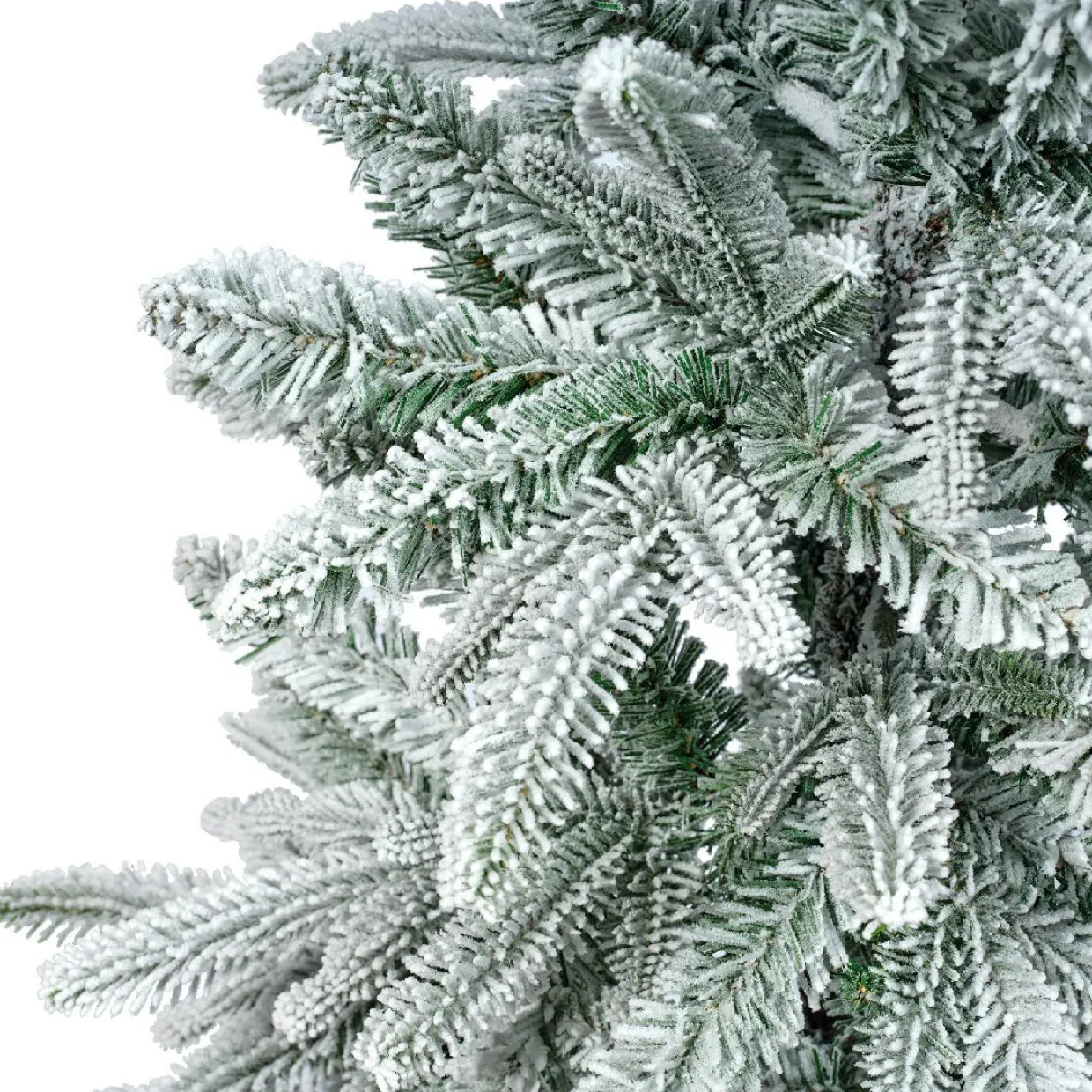 Sapin artificiel de Noël (H210 cm) Glockner Vert enneigé