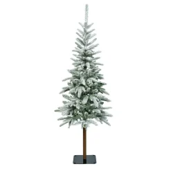 Sapin artificiel de Noël (H210 cm) Glockner Vert enneigé