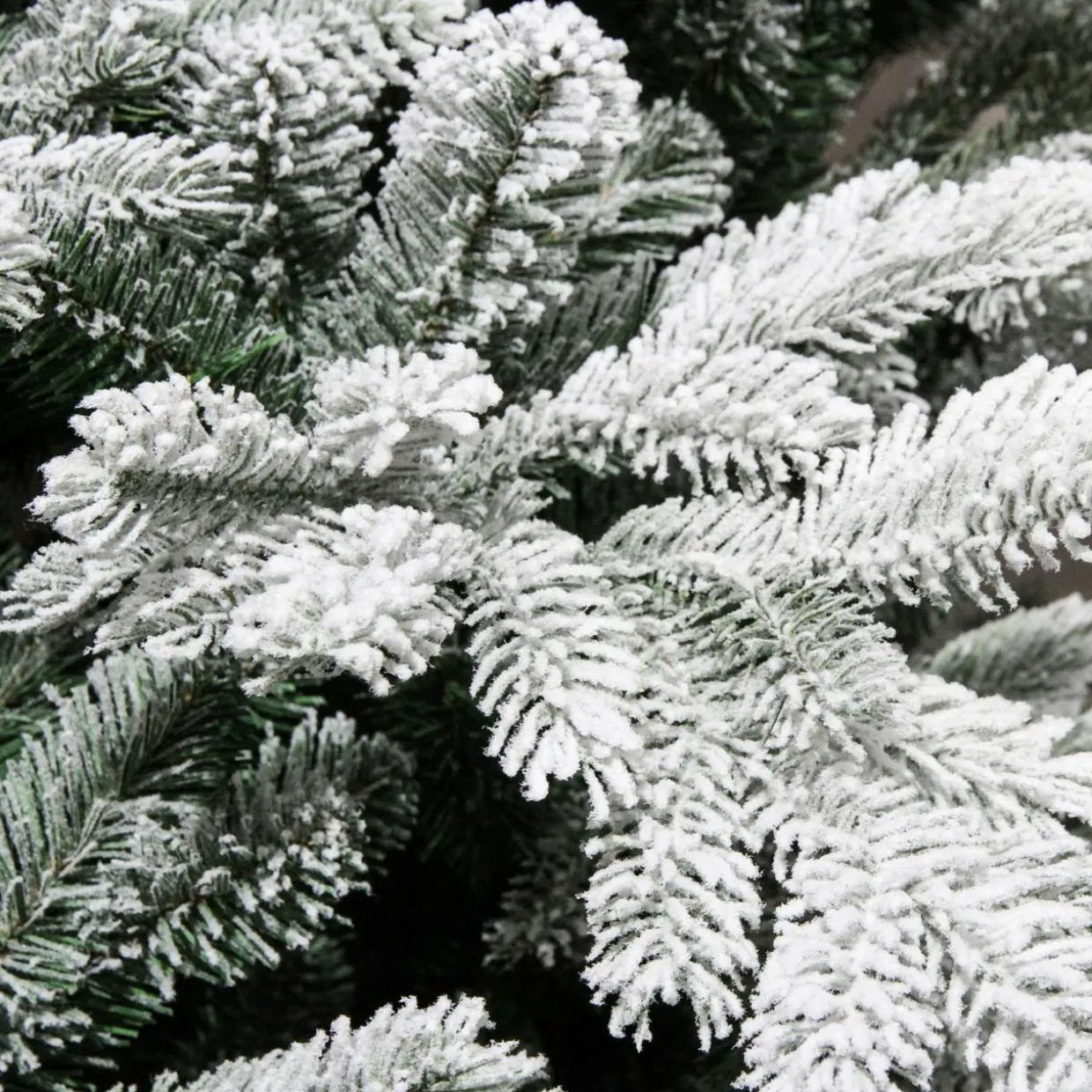 Sapin artificiel de Noël (H210 cm) Glorious Vert enneigé