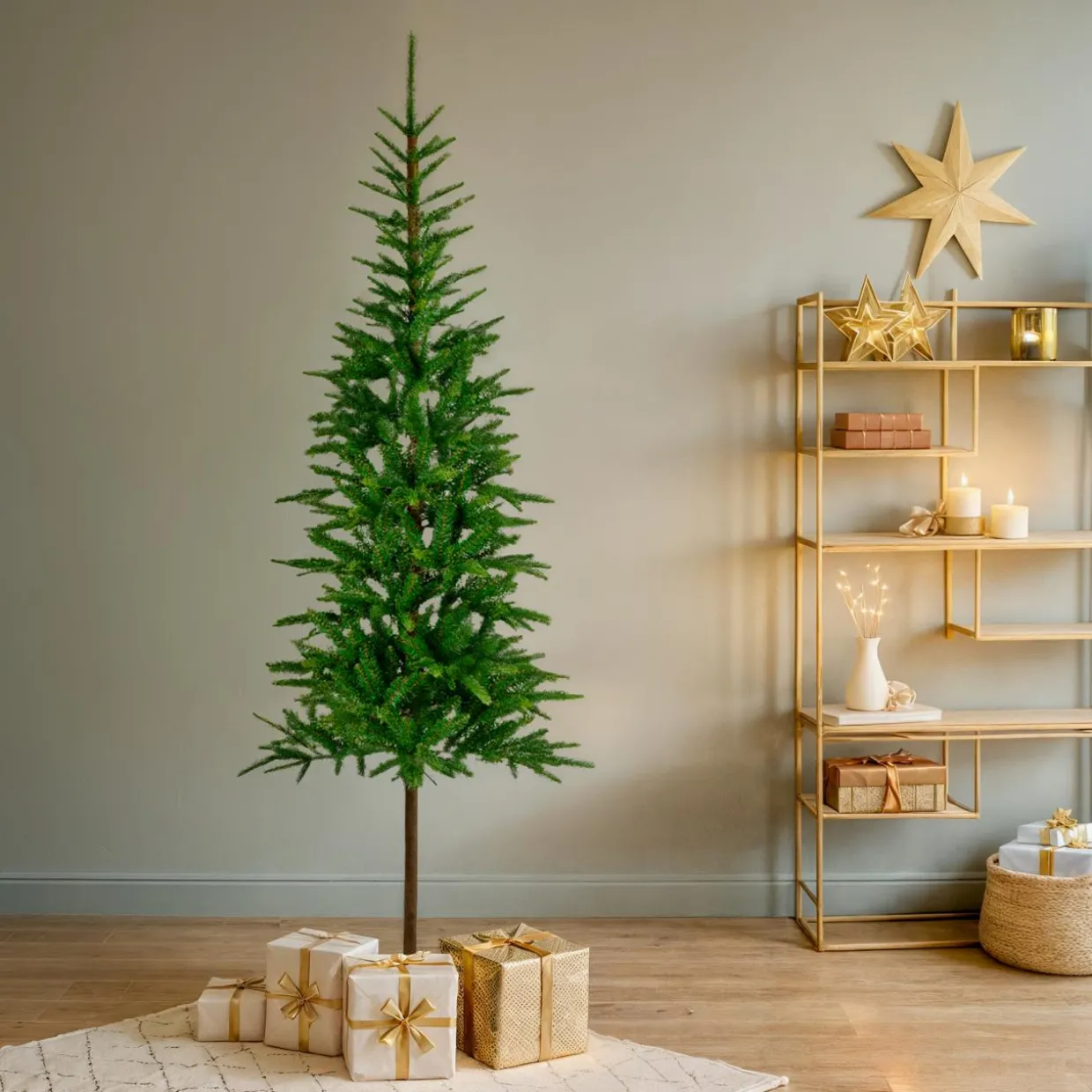 Sapin artificiel de Noël (H180 cm) Glockner Vert sapin