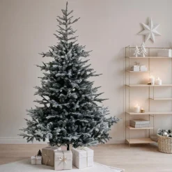 Sapin artificiel de Noël (H150 cm) Glorious Vert enneigé