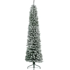 Sapin artificiel de Noël (H300 cm) Narrow Vert enneigé
