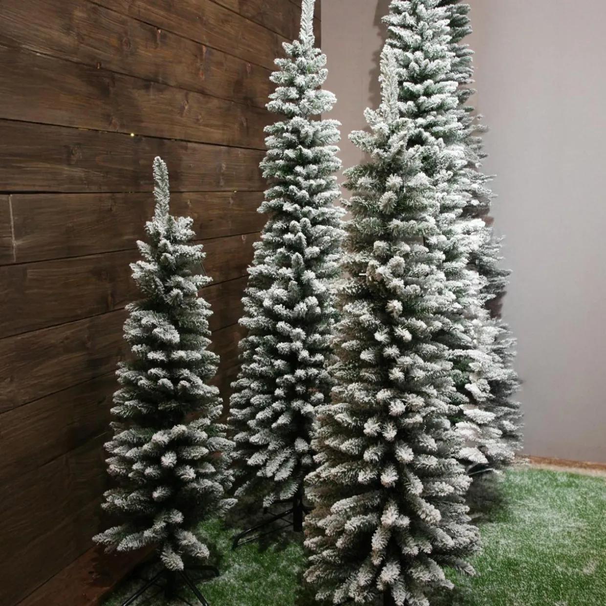 Sapin artificiel de Noël (H120 cm) Narrow Vert enneigé