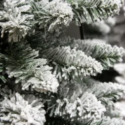 Sapin artificiel de Noël (H180 cm) Narrow Vert enneigé