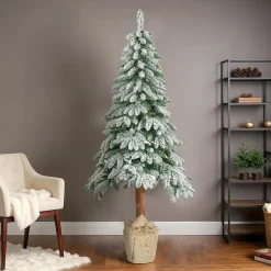 Sapin artificiel de Noël (H270 cm) Tora Vert enneigé
