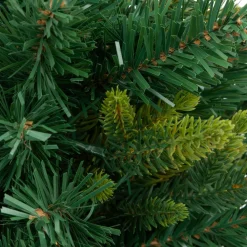 Sapin artificiel de Noël lumineux (H42 cm) Baies et pomme de pin