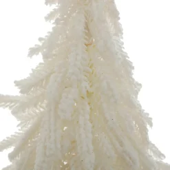 Sapin décoratif en jute (H27 cm) Givré Blanc