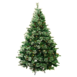 Sapin de Noël artificiel lumineux (H210 cm) Washington Luxe Vert sapin