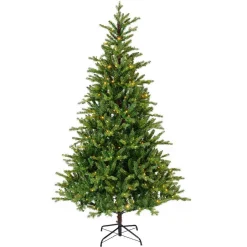 Sapin de Noël artificiel lumineux 430 LED (H210 cm) Allix Vert sapin