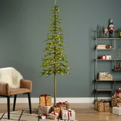 Sapin de Noël artificiel lumineux 200 LED (H210 cm) Sierra Vert sapin