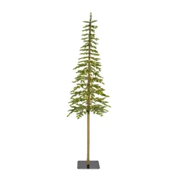 Sapin de Noël artificiel lumineux 200 LED (H210 cm) Sierra Vert sapin
