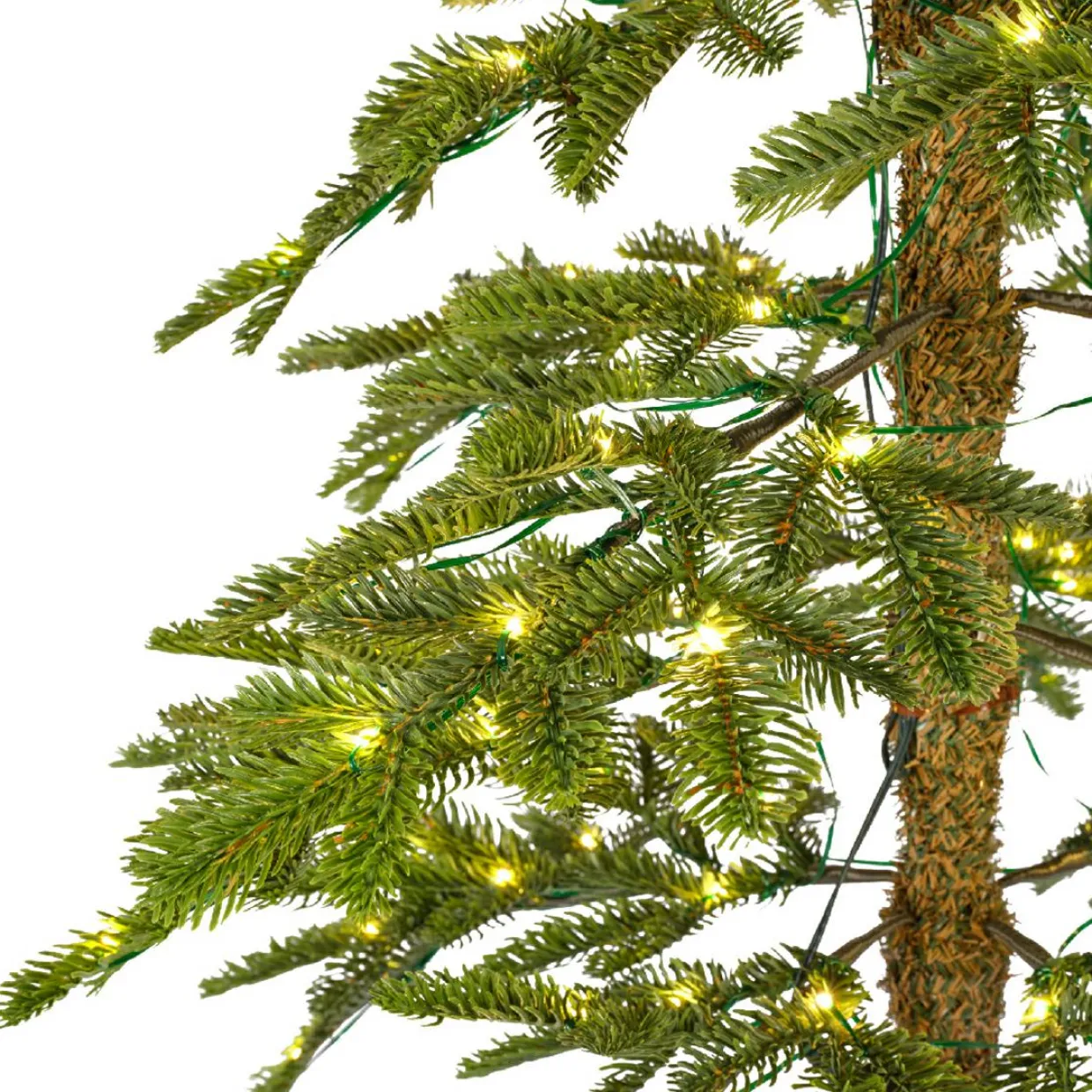 Sapin de Noël artificiel lumineux 200 LED (H210 cm) Sierra Vert sapin