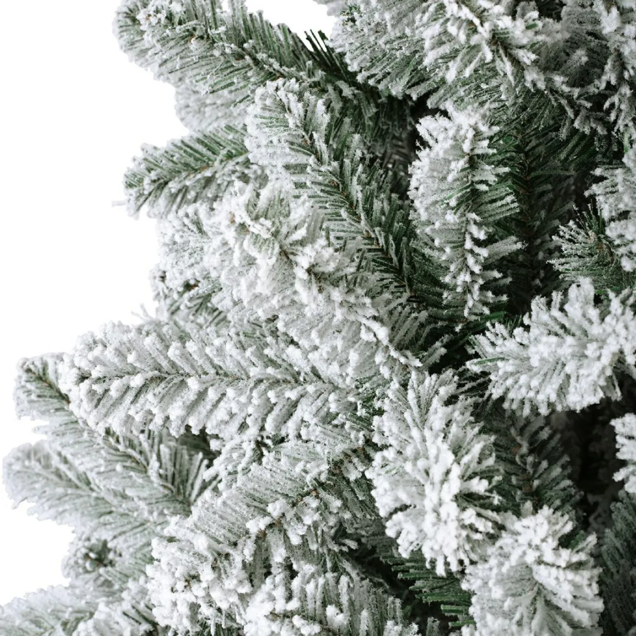 Sapin de Noël artificiel lumineux 320 LED (H210 cm) King Vert enneigé