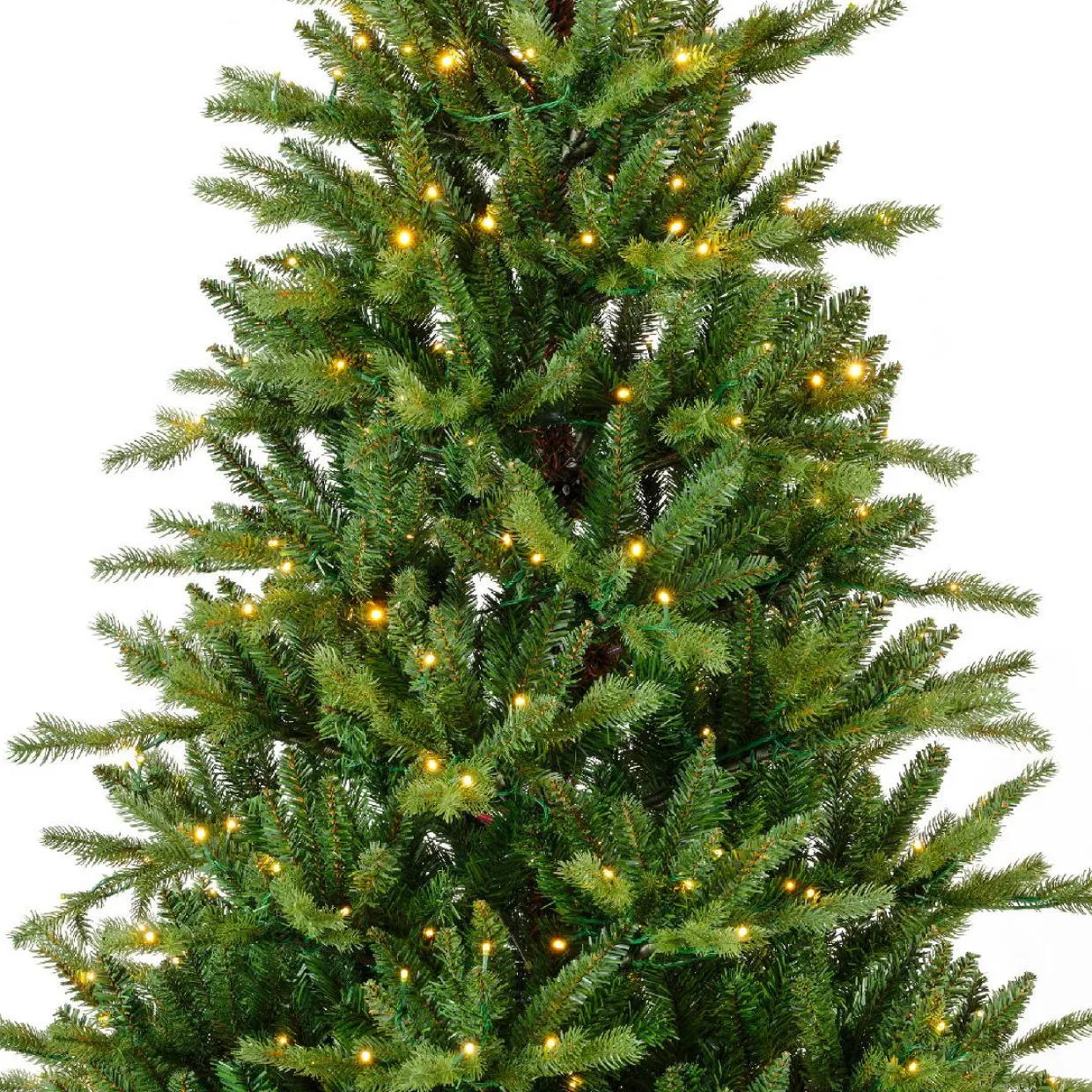 Sapin de Noël artificiel lumineux 560 LED (H240 cm) Allix Vert sapin