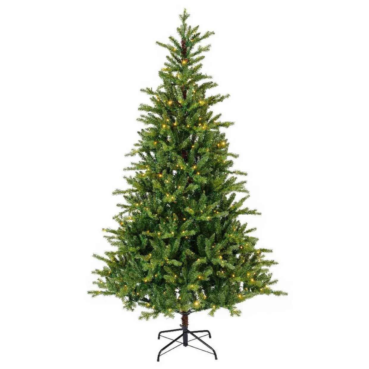 Sapin de Noël artificiel lumineux 560 LED (H240 cm) Allix Vert sapin