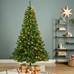 Sapin de Noël artificiel lumineux 640 LED (H300 cm) King Vert sapin