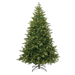 Sapin de Noël artificiel lumineux 600 LED (H240 cm) Idaho Vert sapin