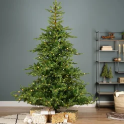 Sapin de Noël artificiel lumineux 800 LED (H270 cm) Glorious Vert sapin